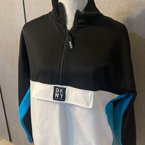 DKNY Sport 1/2 Zip Top Long Pullover Sports Top Women's Size L